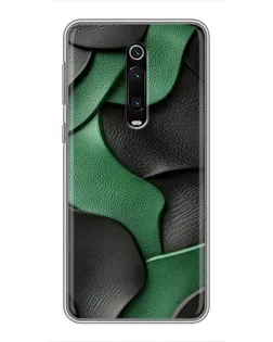Чехол для Xiaomi Redmi K20 с картинкой «Зеленые кожаные волны» Чехол для Xiaomi Redmi K20 с картинкой «Зеленые кожаные волны»