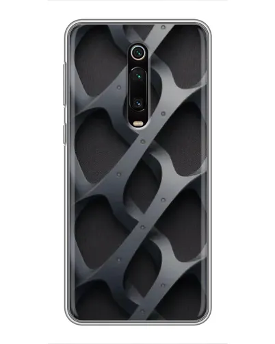 Чехол для Xiaomi Redmi K20 с картинкой «Объемное серое плетение»