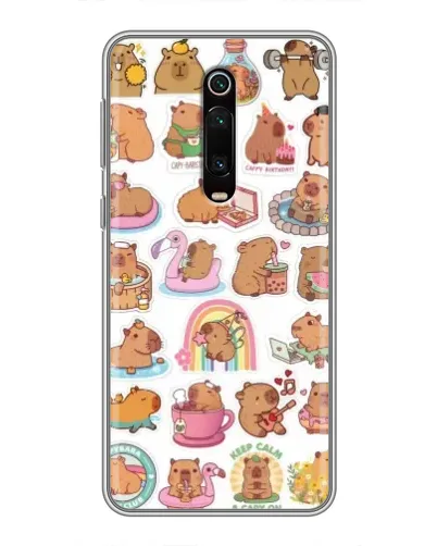 Чехол для Xiaomi Redmi K20 с картинкой «Капибары набор» Чехол для Xiaomi Redmi K20 с картинкой «Капибары набор»