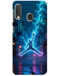 Чехол для Samsung Galaxy A20e с картинкой «Jordan Gold Jumpman»