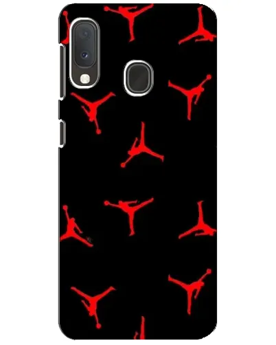 Чехол для Samsung Galaxy A20e с картинкой «Jordan Red Pattern»
