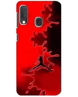 Чехол для Samsung Galaxy A20e с картинкой «Jordan Red Smoke»