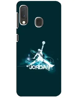 Чехол для Samsung Galaxy A20e с картинкой «Jordan Blue Fire»