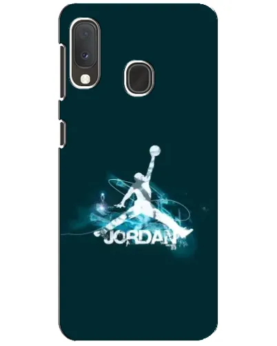 Чехол для Samsung Galaxy A20e с картинкой «Jordan Blue Fire»