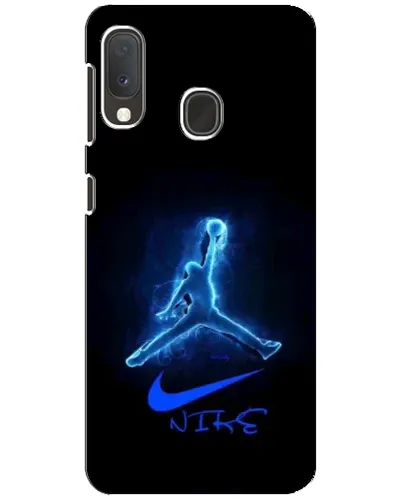 Чехол для Samsung Galaxy A20e с картинкой «Jordan Neon Blue»