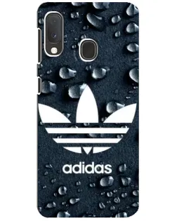 Чехол для Samsung Galaxy A20e с картинкой «Adidas Trefoil Blue»