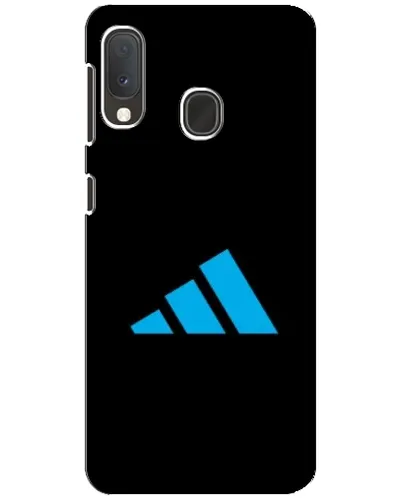 Чехол для Samsung Galaxy A20e с картинкой «Adidas Cyan Logo»