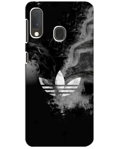 Чехол для Samsung Galaxy A20e с картинкой «Абстрактный дым Adidas»