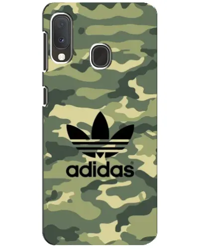 Чехол для Samsung Galaxy A20e с картинкой «Милитари стиль Adidas»