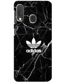 Чехол для Samsung Galaxy A20e с картинкой «Белый мрамор Adidas»