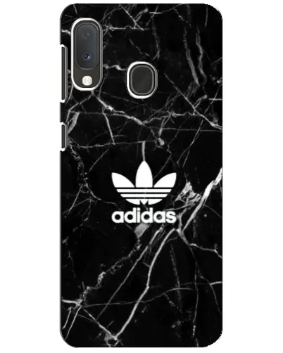 Чехол для Samsung Galaxy A20e с картинкой «Белый мрамор Adidas»