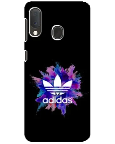 Чехол для Samsung Galaxy A20e с картинкой «Взрыв красок Adidas»