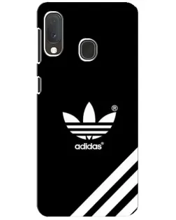 Чехол для Samsung Galaxy A20e с картинкой «Adidas с диагональными полосами»
