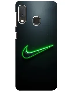 Чехол для Samsung Galaxy A20e с картинкой «Неоновый контур Nike» Чехол для Samsung Galaxy A20e с картинкой «Неоновый контур Nike»