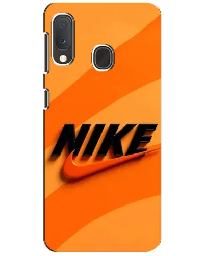 Чехол для Samsung Galaxy A20e с картинкой «Оранжевый драйв Nike»
