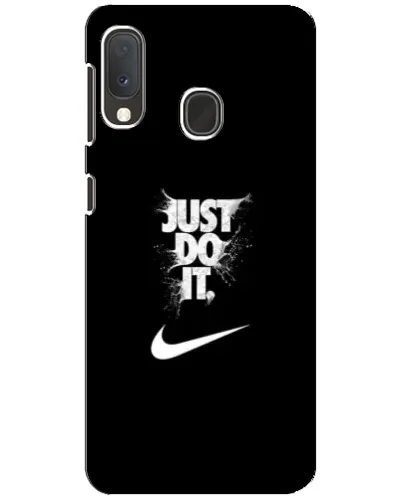 Чехол для Samsung Galaxy A20e с картинкой «Текстовый принт Nike»