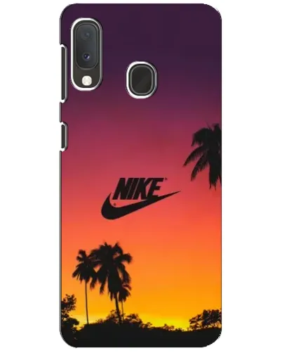 Чехол для Samsung Galaxy A20e с картинкой «Nike на закате солнца»