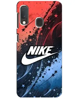 Чехол для Samsung Galaxy A20e с картинкой «Градиентный принт Найк»