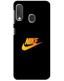 Чехол для Samsung Galaxy A20e с картинкой «Золотой логотип Nike»