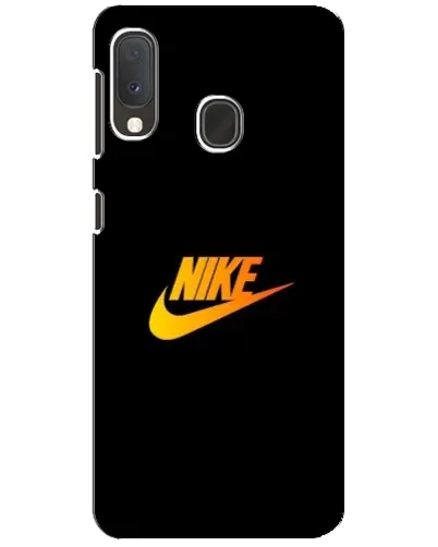Чехол для Samsung Galaxy A20e с картинкой «Золотой логотип Nike»