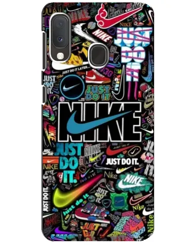 Чохол для Samsung Galaxy A20e з картинкою «Яскравий колаж Nike» Чохол для Samsung Galaxy A20e з картинкою «Яскравий колаж Nike»
