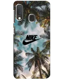Чохол для Samsung Galaxy A20e з картинкою «Тропічний принт Nike»