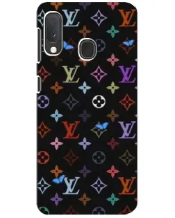 Чехол для Samsung Galaxy A20e с картинкой «Цветная монограмма LV»