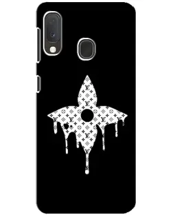 Чехол для Samsung Galaxy A20e с картинкой «Цветочная монограмма»