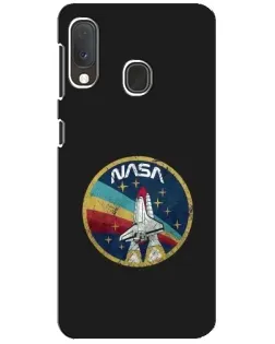 Чехол для Samsung Galaxy A20e с картинкой «NASA — эмблема миссии»
