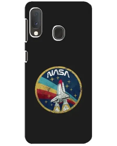 Чехол для Samsung Galaxy A20e с картинкой «NASA — эмблема миссии»