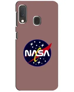 Чехол для Samsung Galaxy A20e с картинкой «NASA — ретро космос»