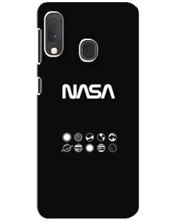 Чехол для Samsung Galaxy A20e с картинкой «NASA — технический принт»