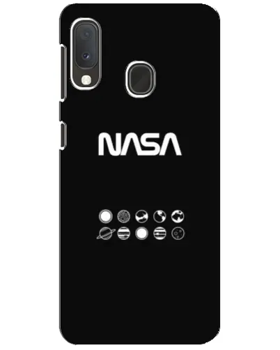 Чехол для Samsung Galaxy A20e с картинкой «NASA — технический принт»