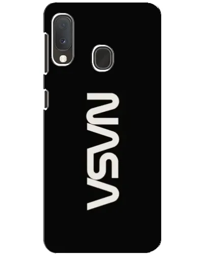 Чехол для Samsung Galaxy A20e с картинкой «NASA — вертикальный логотип»