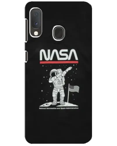 Чехол для Samsung Galaxy A20e с картинкой «NASA — шагаем по Луне»