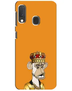 Чехол для Samsung Galaxy A20e с картинкой «Золотая обезьяна Bored Ape» Чехол для Samsung Galaxy A20e с картинкой «Золотая обезьяна Bored Ape»