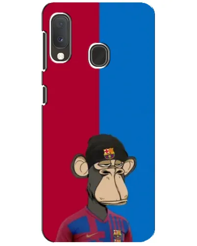 Чехол для Samsung Galaxy A20e с картинкой «Bored Ape — фанат Барсы»
