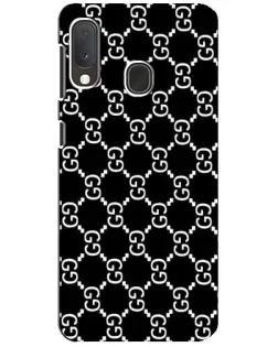 Чехол для Samsung Galaxy A20e с картинкой «Gucci — сетчатый паттерн»