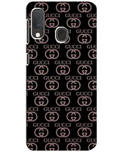 Чехол для Samsung Galaxy A20e с картинкой «Классическая монограмма Gucci»