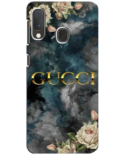 Чехол для Samsung Galaxy A20e с картинкой «Абстрактные цветы Gucci»