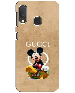 Чехол для Samsung Galaxy A20e с картинкой «Микки Маус Gucci — крафт»