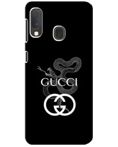 Чехол для Samsung Galaxy A20e с картинкой «Gucci — серебряная змея»