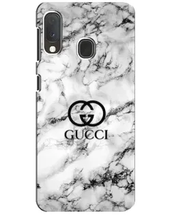Чехол для Samsung Galaxy A20e с картинкой «Gucci — мраморный шик»