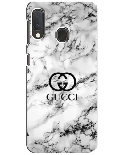Чехол для Samsung Galaxy A20e с картинкой «Gucci — мраморный шик»