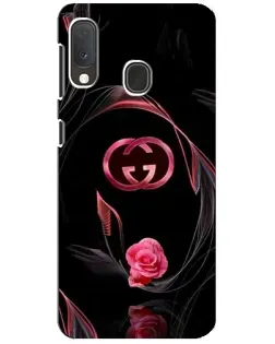Чехол для Samsung Galaxy A20e с картинкой «Gucci — неоновая роза»