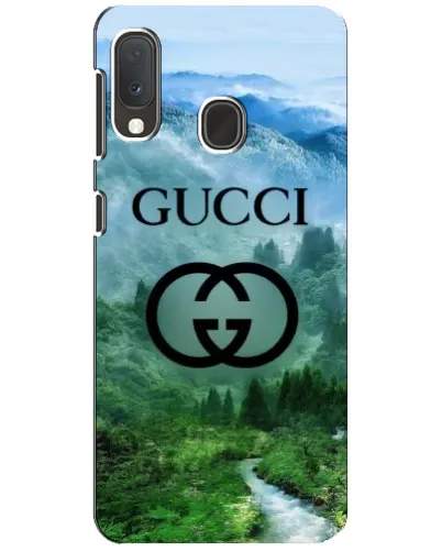 Чехол для Samsung Galaxy A20e с картинкой «Gucci — горный пейзаж»