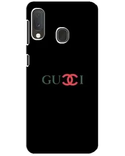 Чехол для Samsung Galaxy A20e с картинкой «Gucci — красный градиент»