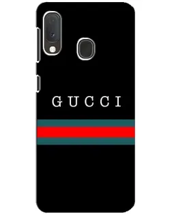 Чехол для Samsung Galaxy A20e с картинкой «Gucci — красный пояс»