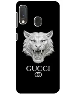 Чохол для Samsung Galaxy A20e з картинкою «Gucci — срібний лев»