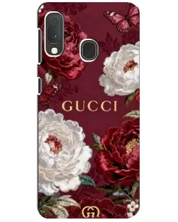 Чохол для Samsung Galaxy A20e з картинкою «Gucci — бордові троянди»